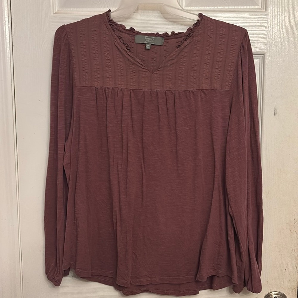 Berkeley Jensen XXL, mauve long sleeve shirt.